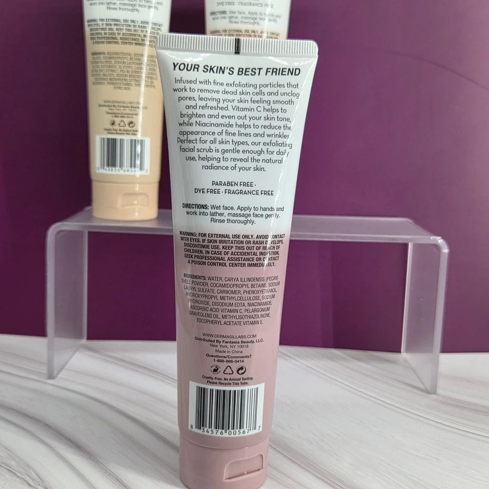 Dermasil Skincare Set Unisex 4pc Acne Cleanser Oatmeal Scrub Night Cream New